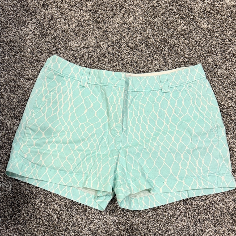L.L. Bean Women's Aqua Patterned Shorts